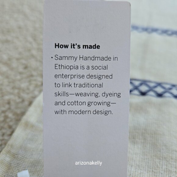 NWT Eileen Fisher Handloomed Ethiopian Artisan Cotton Scarf - Picture 9 of 16